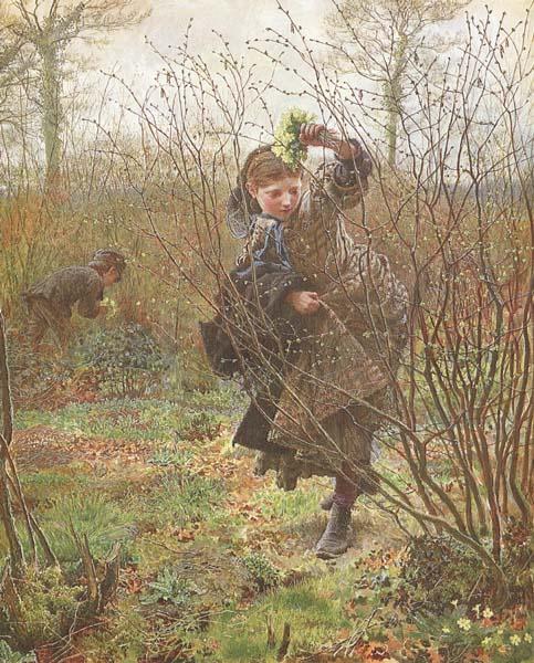 Frederick Walker,ARA,RWS Spring (mk46) oil painting image